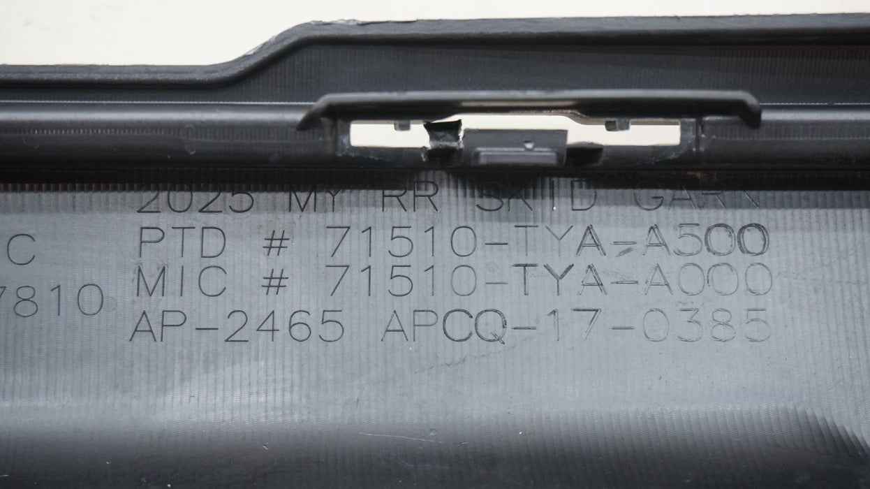 2022-2025 ACURA MDX REAR LOWER BUMPER VALANCE COVER 71510-TYA-A000 OEM