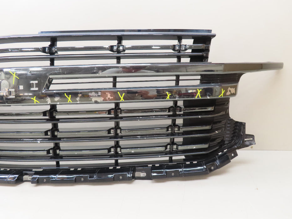 2021 2022 CHEVROLET TAHOE SUBURBAN LT/RST FRONT RADIATOR GRILLE GRILL OEM