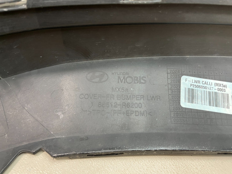 2024-2026 HYUNDAI SANTA FE FRONT LOWER BUMPER VALENCE COVER 86512-R6200 OEM
