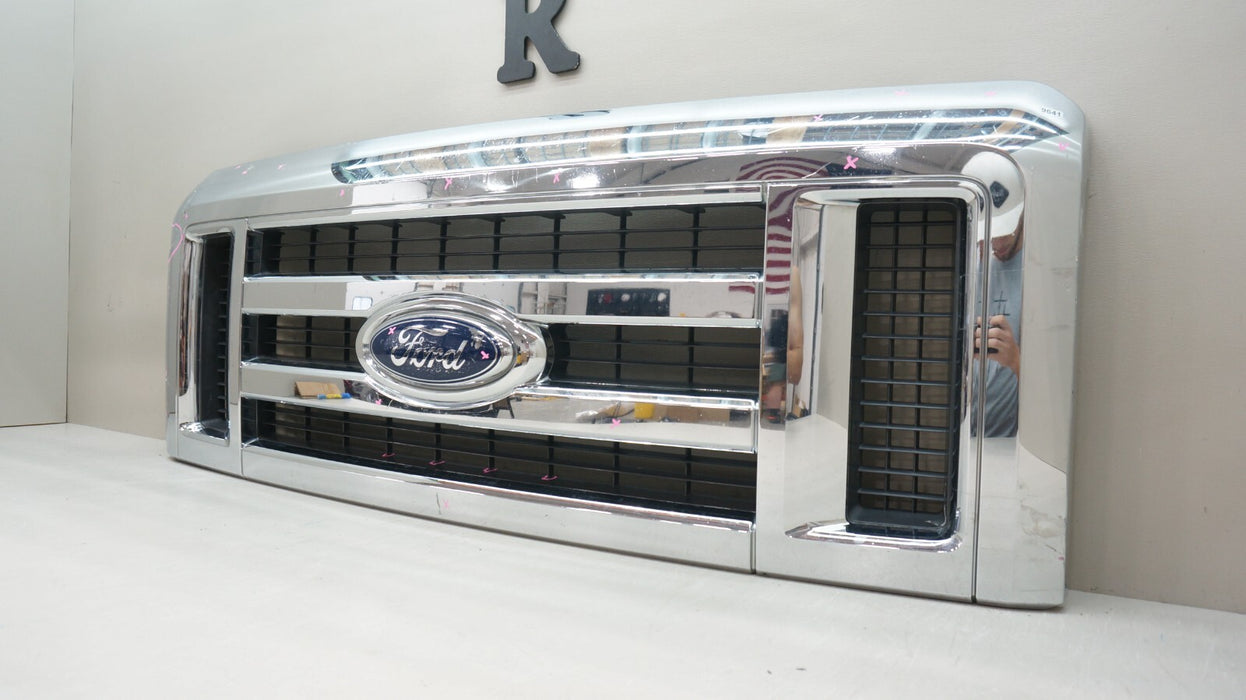 2008-2014 FORD E150 E250 VAN FRONT BUMPER RADIATOR GRILLE OEM 9C24-8200-ABW