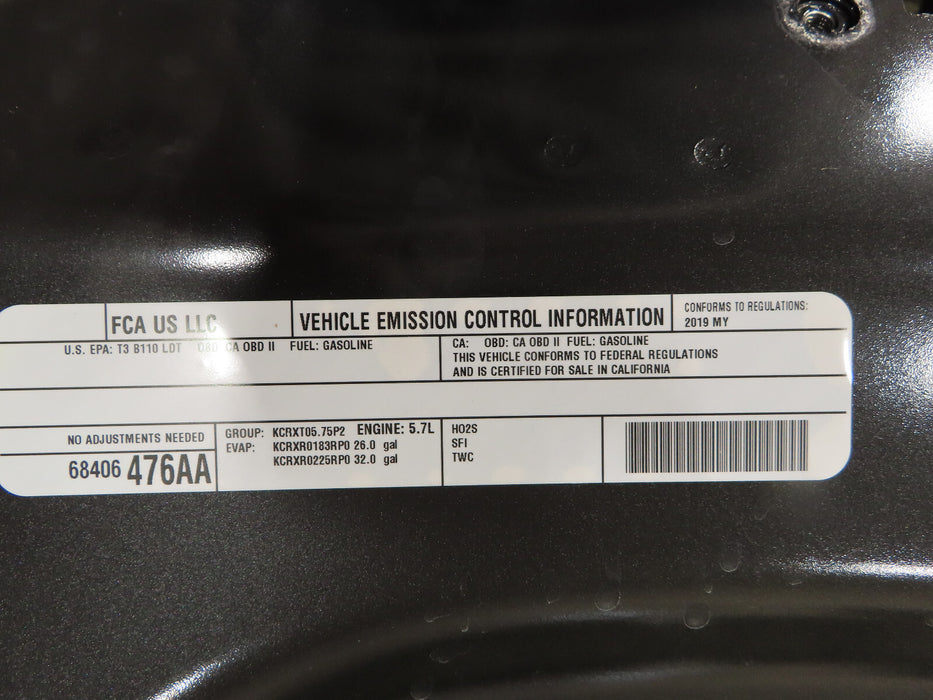 2013 2014 2015 2016 2017 2018 DODGE RAM 1500 HOOD BONNET PANEL OEM