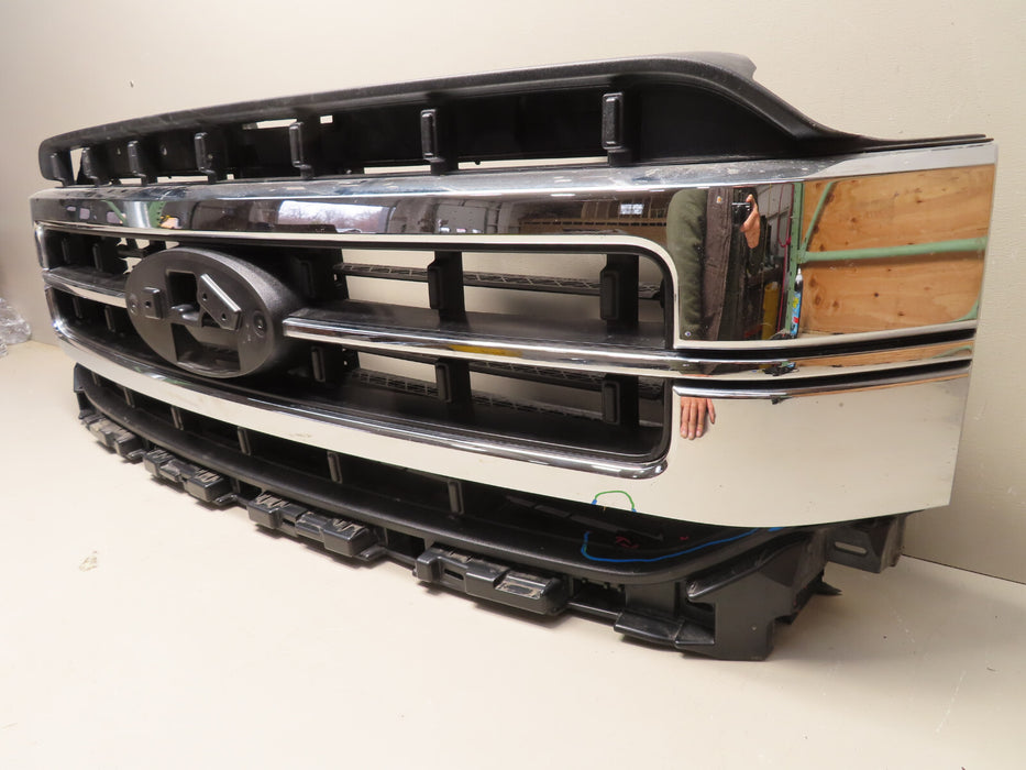 2021 2022 FORD F-150 F150 XL XLT LARIAT BASE FRONT UPPER GRILLE W/SHUTTERS OEM