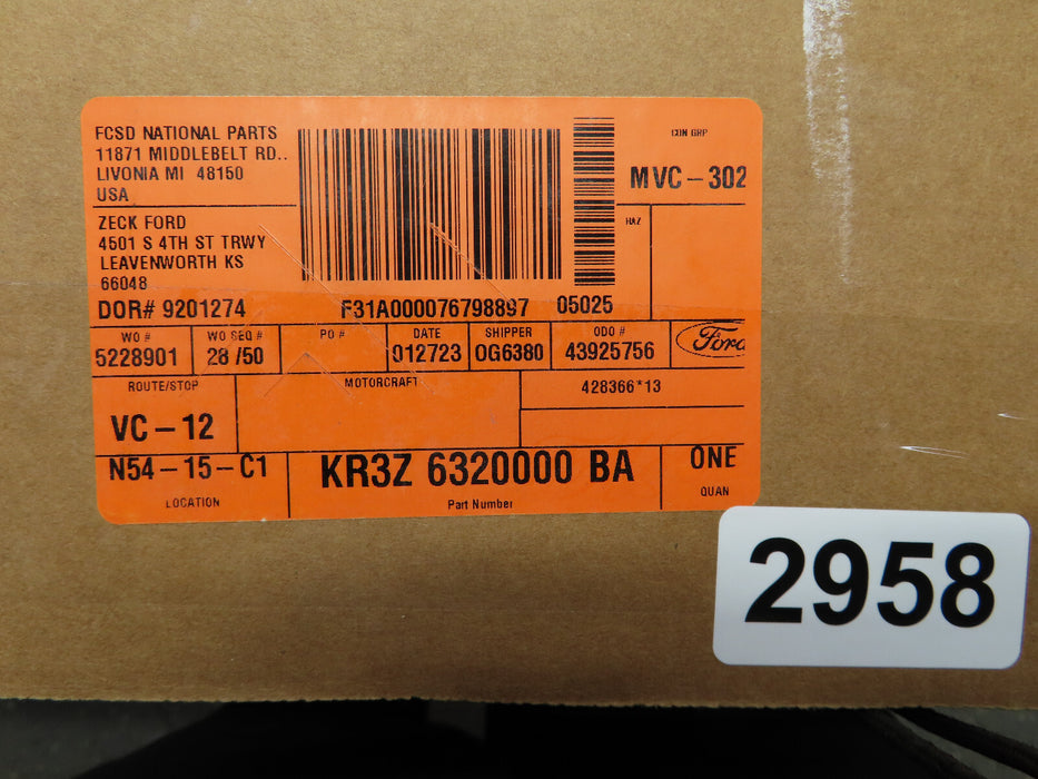 2020-2021 FORD MUSTANG ROOF STRIPE TAPE OEM KR3Z-6320000-BA
