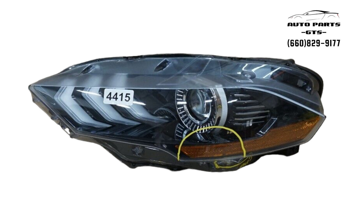 2018-2022 FORD MUSTANG FRONT LEFT DRIVERS SIDE HEADLIGHT LED OEM 18 19 20 21 22