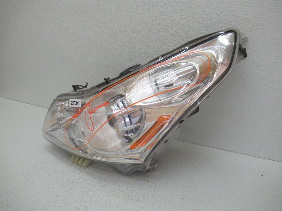2008-2009 INFINITI G37 FRONT LEFT DRIVER SIDE HEADLIGHT XENON HEAD LAMP OEM