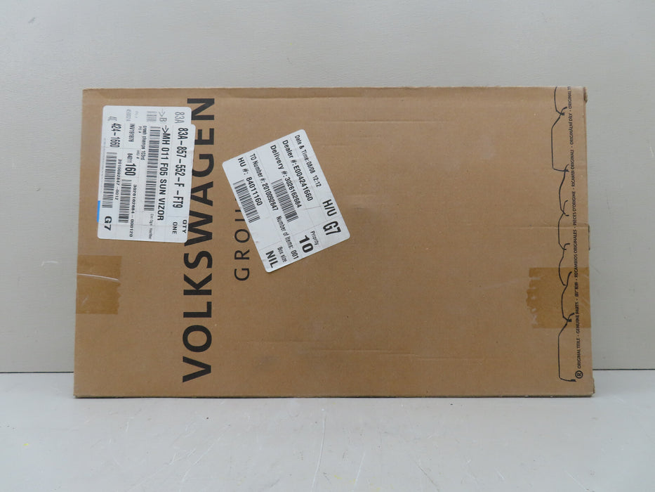 2019-2023 AUDI Q3 RIGHT PASSENGER SIDE SUN VISOR OEM 83A-857-552-F