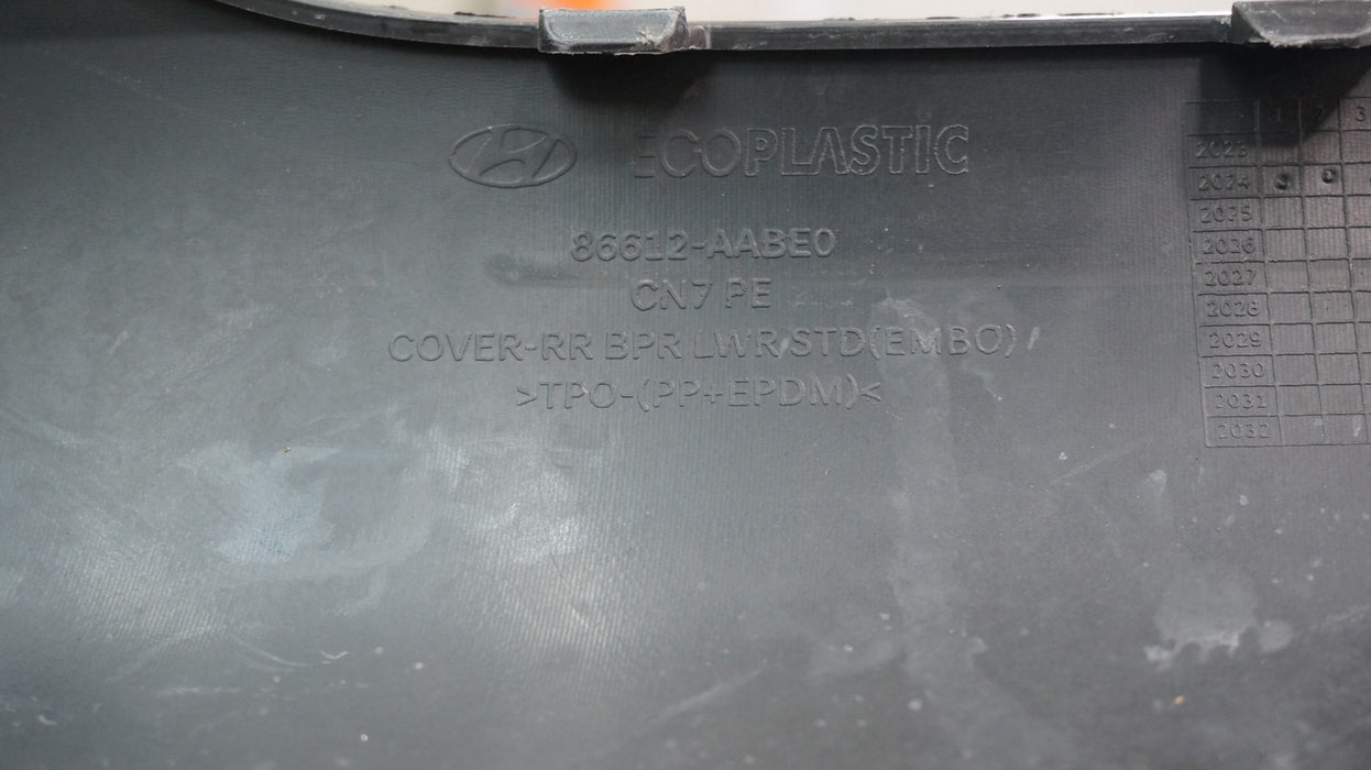 2024-2025 HYUNDAI ELANTRA REAR LOWER BUMPER VALANCE PANEL OEM 86612-AABE0