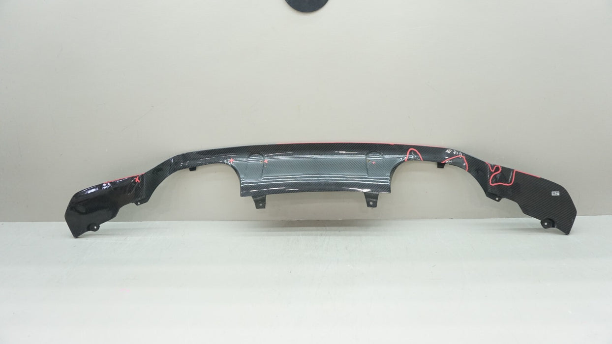 2015-2020 BMW M4 F82 F83 PSM STYLE CARBON FIBER REAR BUMPER DIFFUSER