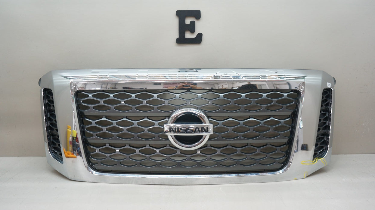 2016-2019 NISSAN TITAN FRONT BUMPER RADIATOR CHROME GRILLE OEM 62324EZ65A