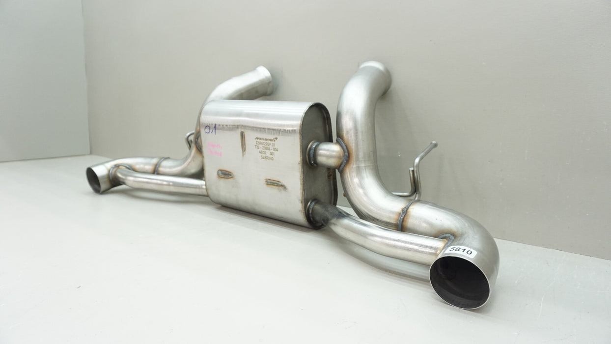 2020-2023 MCLAREN GT REAR ENGINE EXHAUST MUFFLE ASSEMBLY 22HA122GP OEM