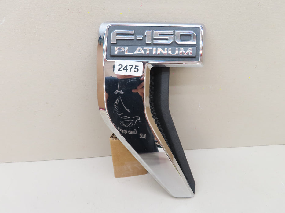 2021-2023 FORD F-150 PLATINUM FRONT LEFT DRIVER SIDE FENDER VENT EMBLEM OEM