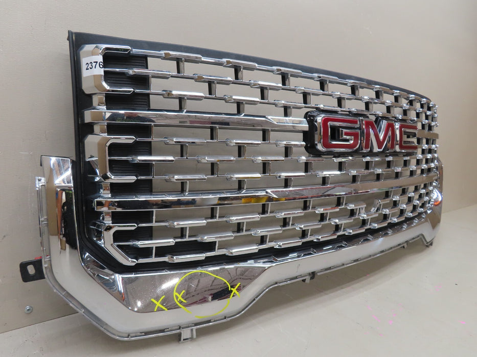 2020-2022 GMC ACADIA DENALI FRONT RADIATOR GRILLE W/ EMBLEM BADGE OEM 84818781