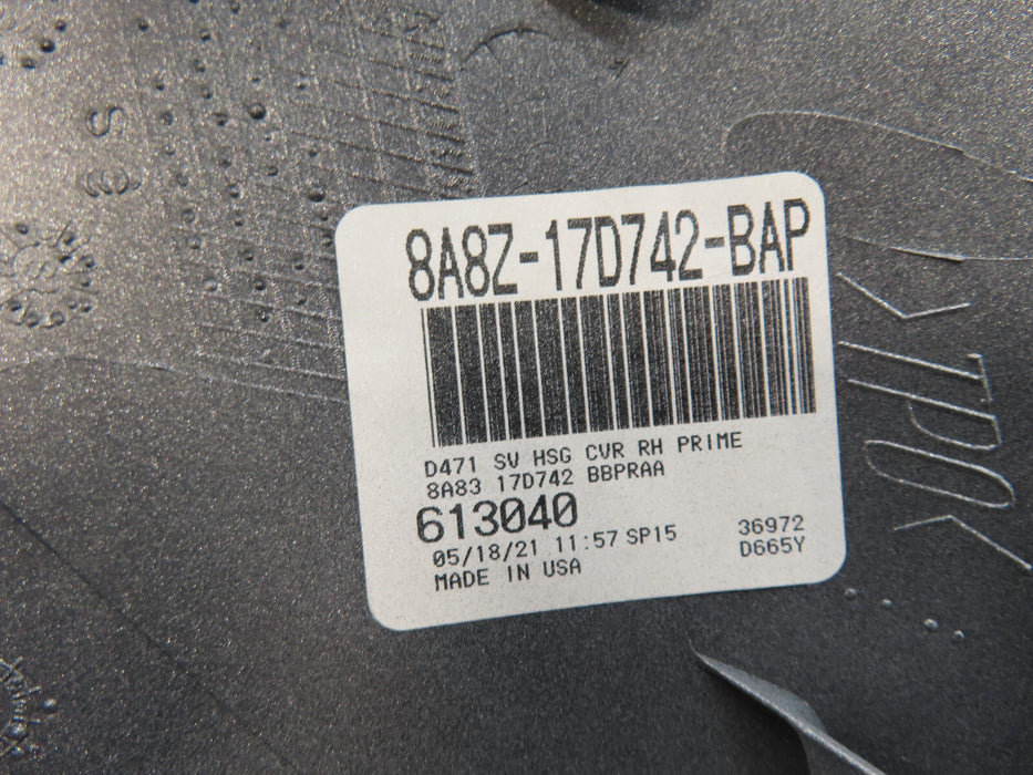 2009-2019 FORD FLEX FRONT RIGHT PASSENGER SIDE MIRROR COVER OEM