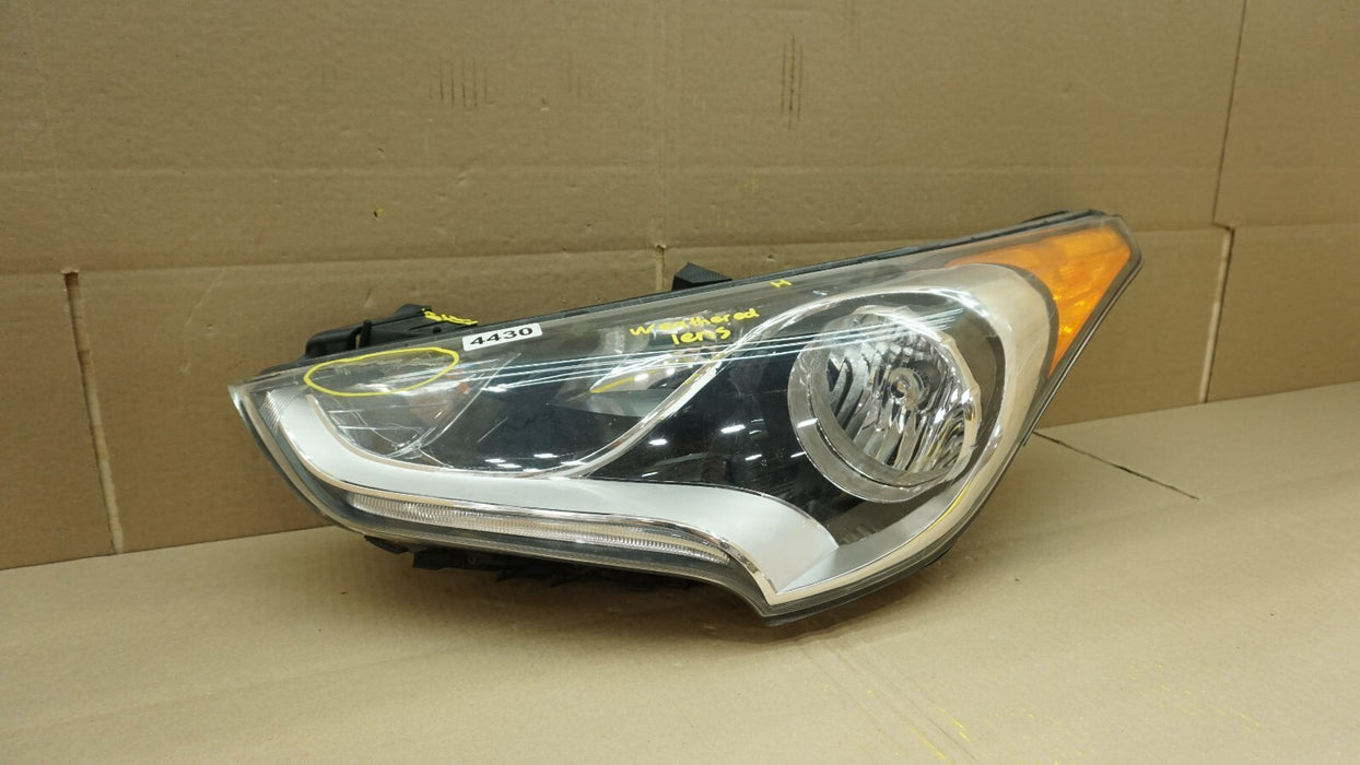 2012-2017 HYUNDAI VELOSTER FRONT LEFT DRIVER SIDE HEADLIGHT HALOGEN OEM