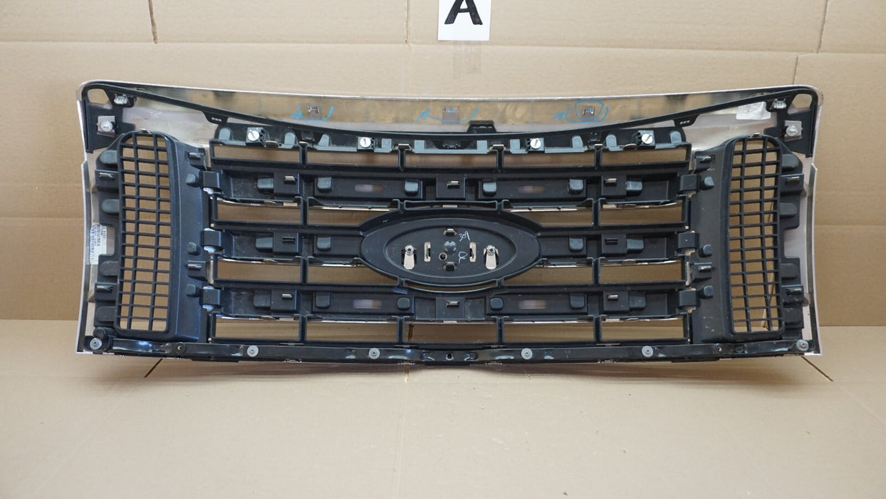 2010-2012 FORD F-150 F150 FRONT BUMPER UPPER RADIATOR GRILLE GRILL CHROME OEM