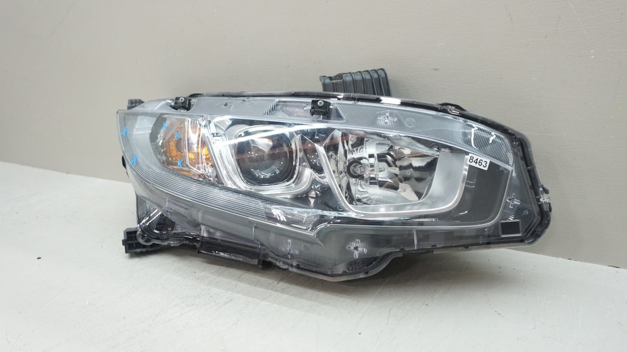 2016-2018 HONDA CIVIC FRONT RIGHT PASSENGER SIDE HALOGEN HEADLIGHT OEM