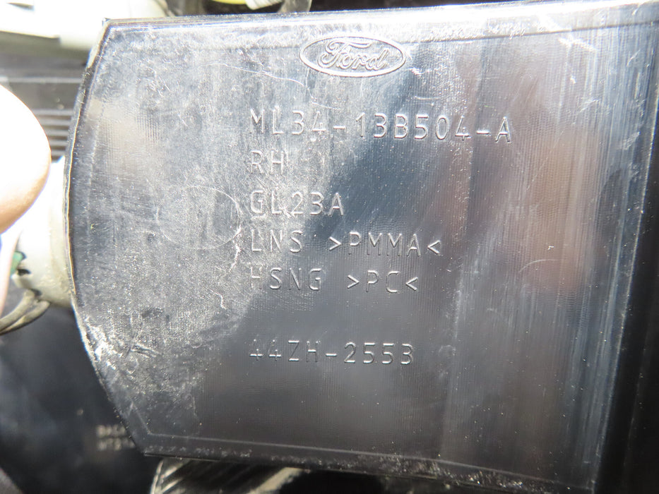 2021 2022 FORD F150 RIGHT PASSENGER HALOGEN TAIL LIGHT LAMP OEM ML34-138504-AE