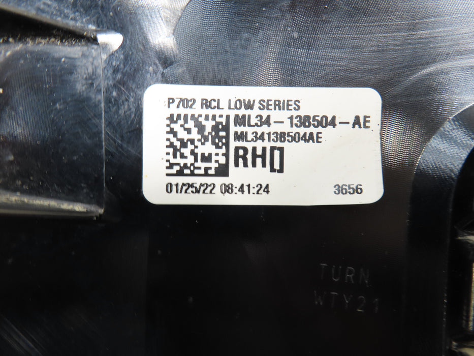 2021 2022 FORD F150 RIGHT PASSENGER HALOGEN TAIL LIGHT LAMP OEM ML34-138504-AE