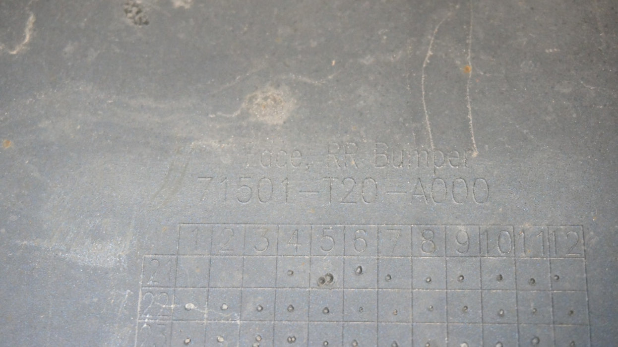 2022-2023 HONDA CIVIC REAR BUMPER COVER PANEL OEM 71501-T20-A000