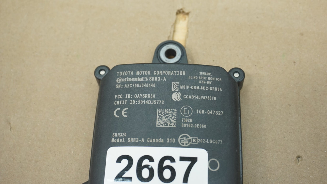 TOYOTA BLIND SPOT SENSOR MODULE 88162-0E060 OEM
