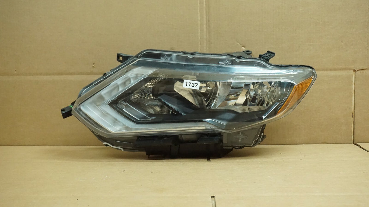 2017-2019 NISSAN ROGUE FRONT LEFT DRIVER SIDE HEADLIGHT HEADLAMP HALOGEN OEM