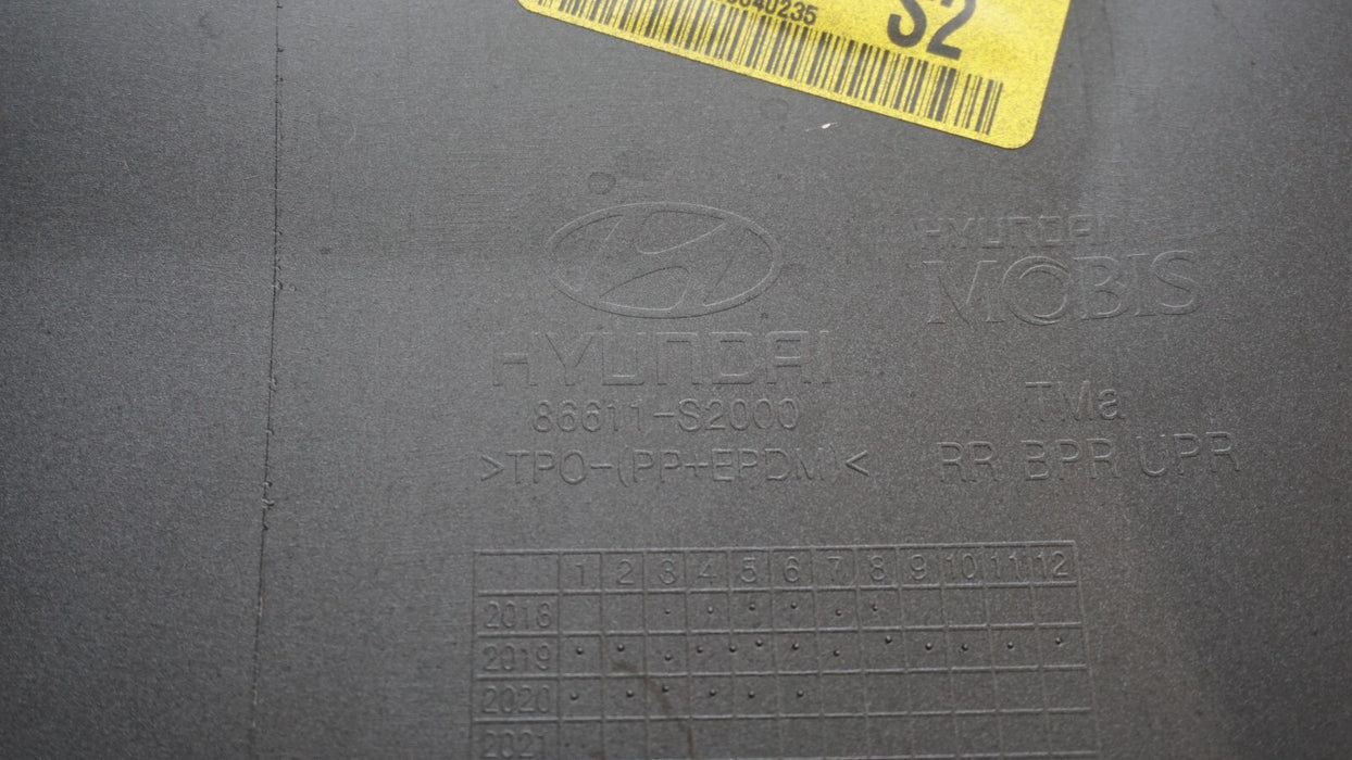 2019-2020 HYUNDAI SANTA FE 4DR SUV REAR UPPER BUMPER COVER PANEL OEM 86611-S2000