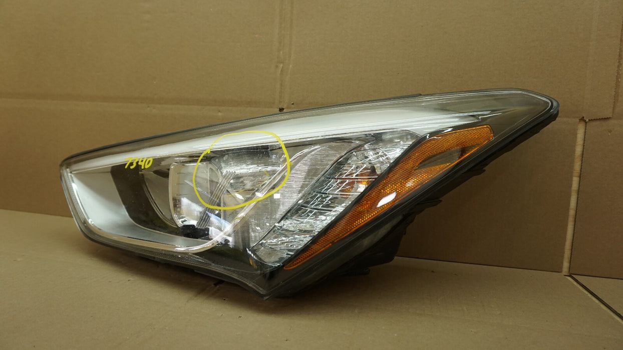 2013-2016 HYUNDAI SANTA FE FRONT LEFT DRIVER SIDE HEADLIGHT HALOGEN OEM
