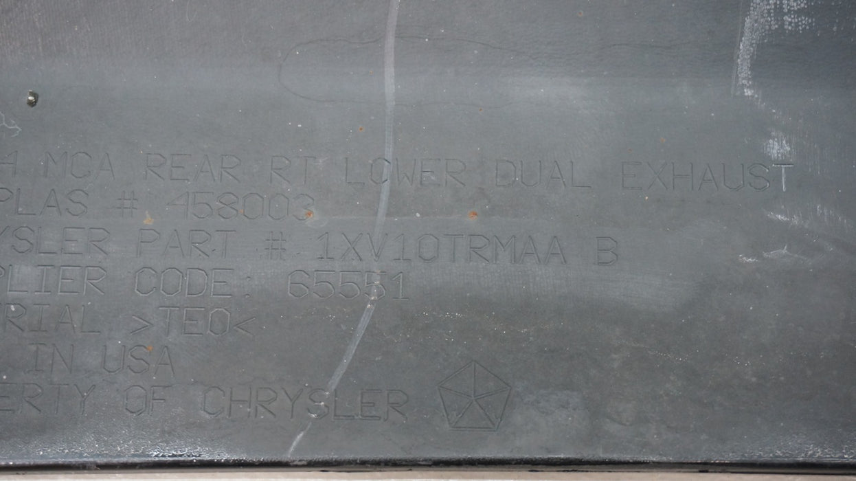 2014-2024 DODGE DURANGO REAR LOWER BUMPER VALANCE PANEL OEM 1XV10TRMAA