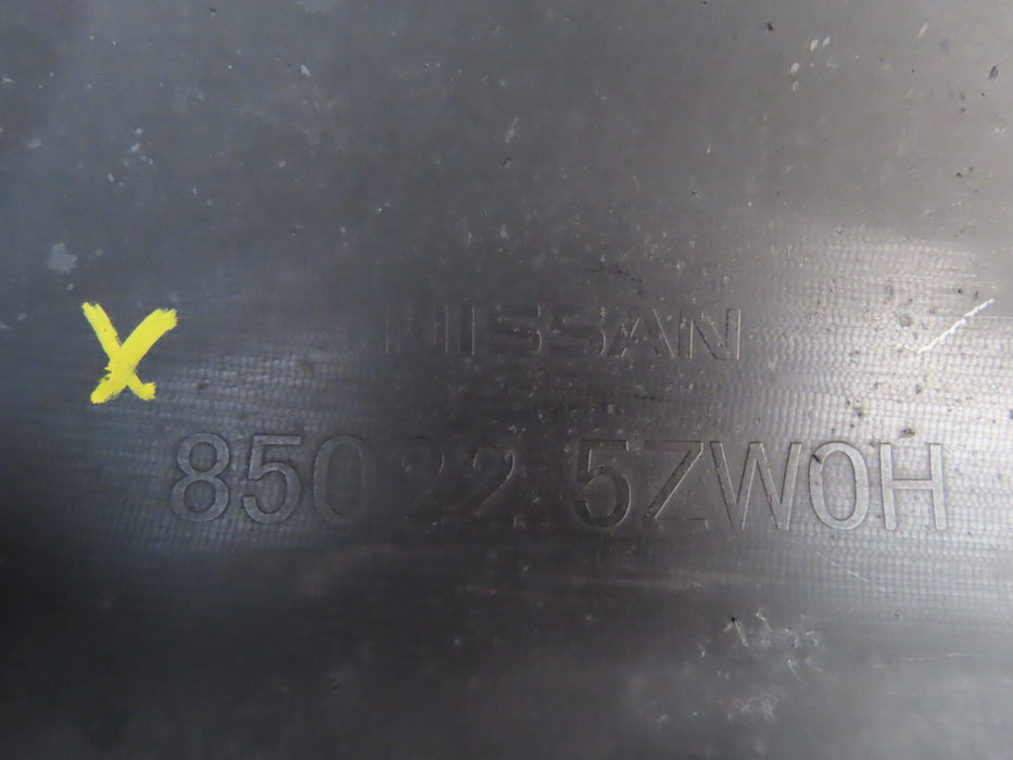2017-2018 NISSAN ARMADA REAR BUMPER COVER OEM 85022 5ZW0H W/SENSOR HOLES