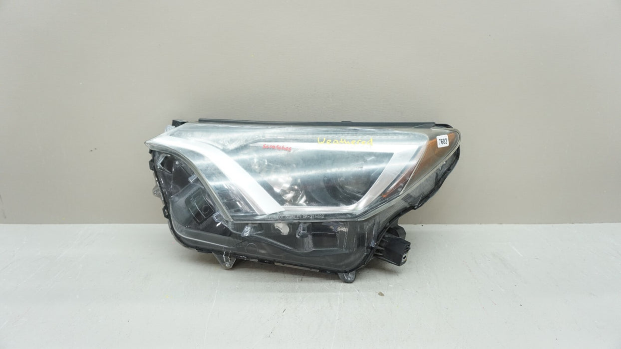 2016-2018 TOYOTA RAV4 SUV FRONT LEFT DRIVER SIDE HEADLIGHT LAMP HALOGEN OEM