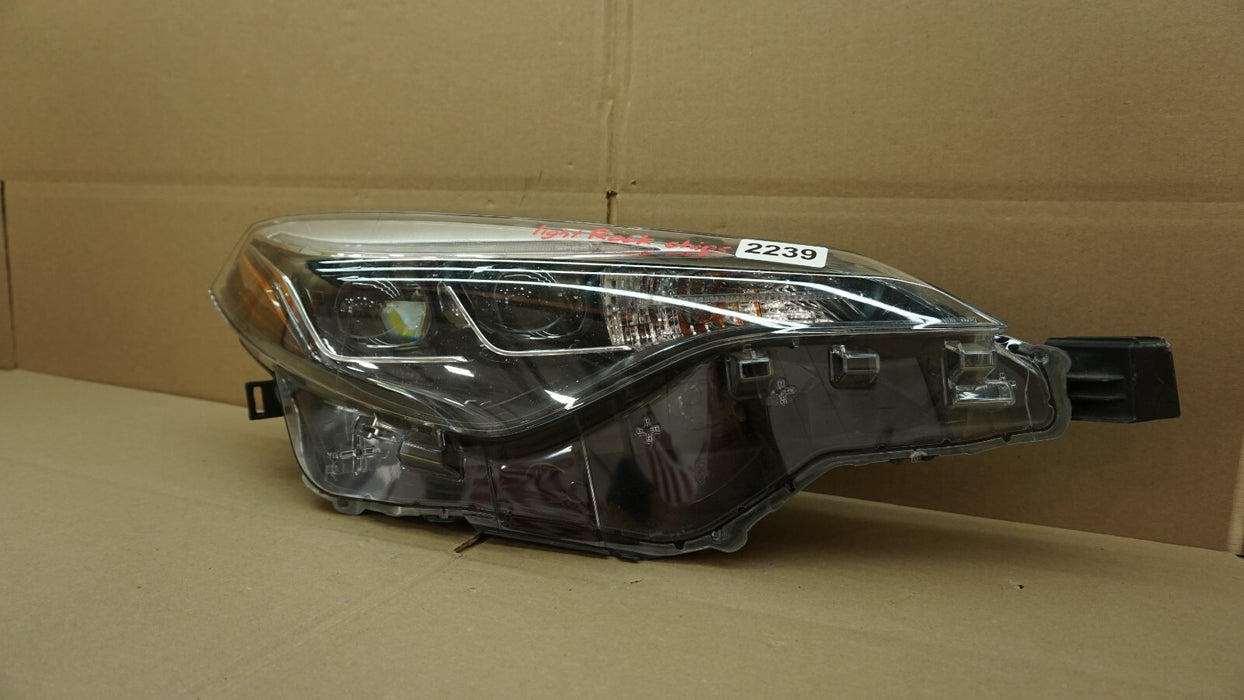 2017-2019 TOYOTA COROLLA FRONT RIGHT PASSENGER SIDE HEADLIGHT LED OEM