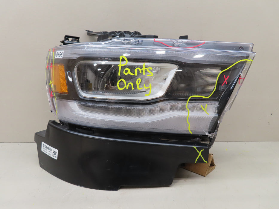 2019-2024 DODGE RAM 1500 FRONT RIGHT PASSENGER HEADLIGHT LED OEM PARTS ONLY