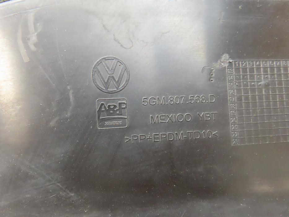 2015-2017 VOLKSWAGEN GOLF REAR LOWER VALANCE BUMPER COVER OEM 5GM807568D
