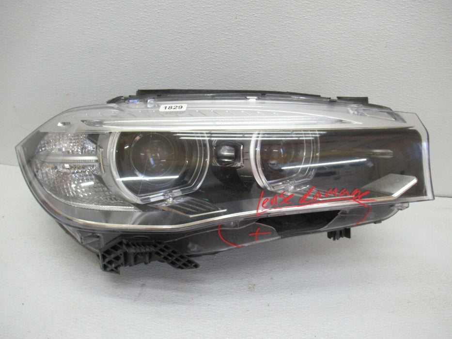 2014 - 2017 BMW X5 FRONT PASSENGER SIDE HEADLIGHT HEAD LAMP 7460618AI03 OEM