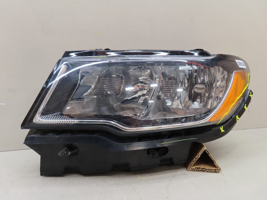 2017-2021 JEEP COMPASS FRONT LEFT DRIVER HEADLIGHT HALOGEN OEM P55112707AE