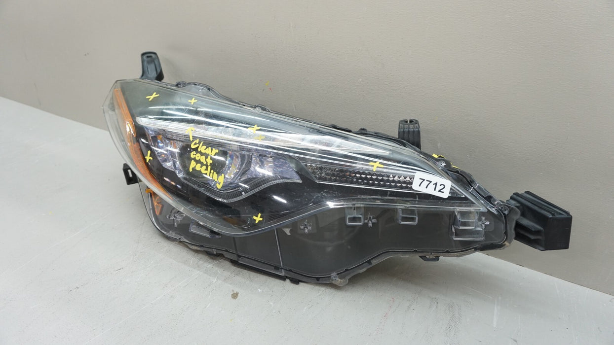 2014-2016 TOYOTA COROLLA FRONTRH RIGHT PASSENGER SIDE LED HEADLIGHT OEM