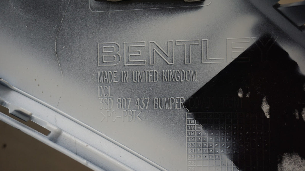 2020-2021 BENTLEY CONTINENTAL GT COUPE FRONT BUMPER COVER PANEL OEM 3SD807437