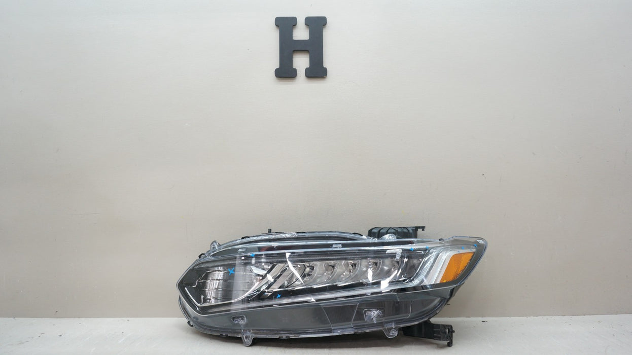 2018-2022 HONDA ACCORD FRONT LEFT DRIVERS SIDE HEADLIGHT LED W/HALOGEN OEM