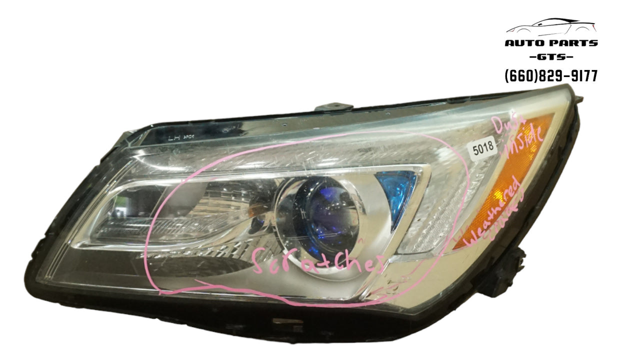 2014-2016 BUICK LACROSSE FRONT LEFT DRIVER SIDE HEADLIGHT HALOGEN OEM 14 15 16