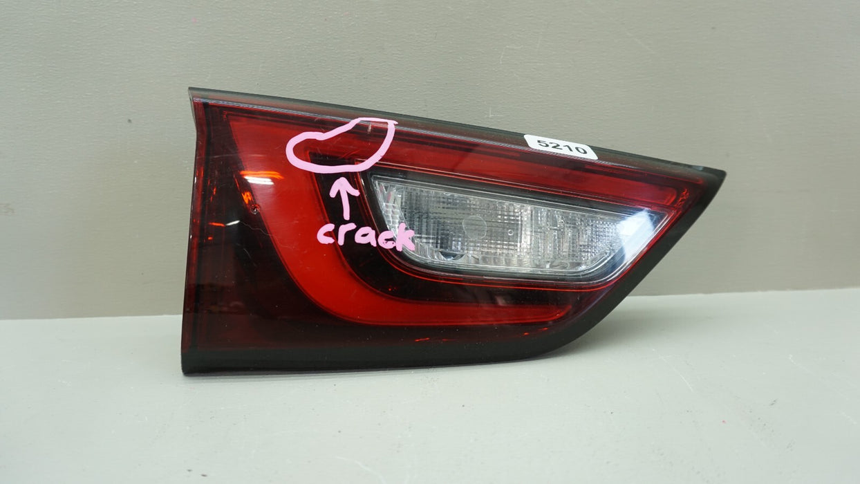 2016-2018 INFINITI QX60 REAR LEFT DRIVER SIDE INNER TAIL LIGHT BRAKE LAMP OEM