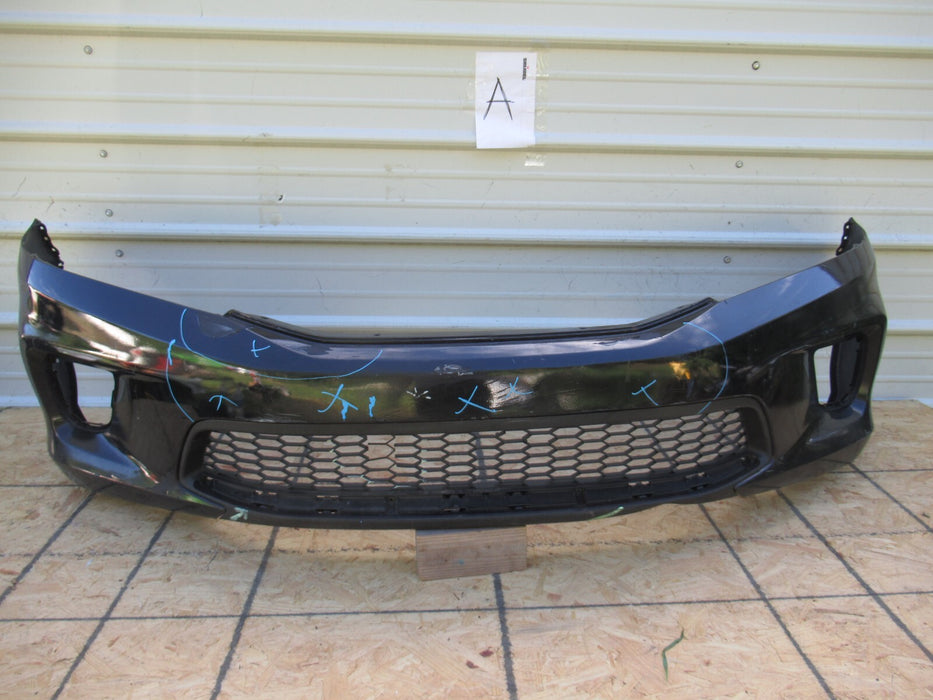 2013-2015 HONDA ACCORD FRONT BUMPER COVER PANEL PLASTIC W/ GRILLE GRILL OEM