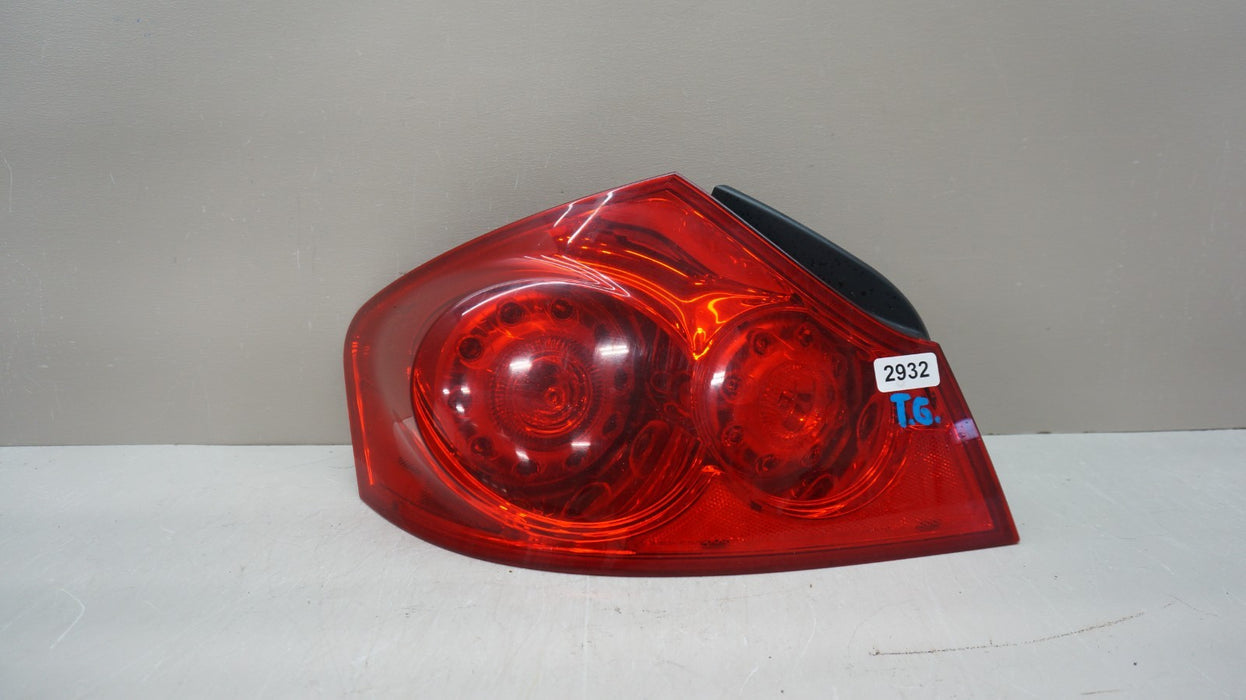 2009-2013 INFINITI G37 SEDAN REAR LEFT DRIVER SIDE OUTER LED TAIL LIGHT OEM
