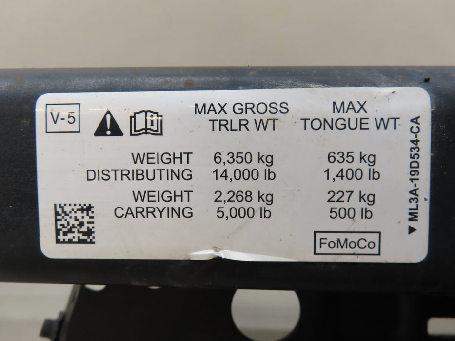 2019-2023 FORD F150 F-150 REAR TOWING TRAILER HITCH OEM