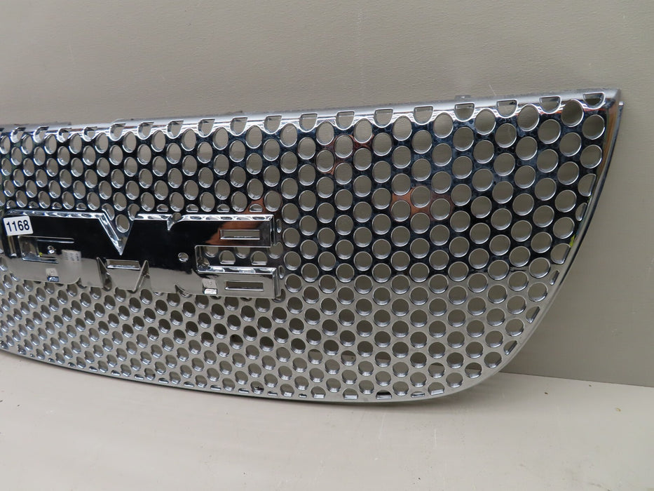 2008-2013 GMC YUKON FRONT BUMPER UPPER RADIATOR GRILLE GRILL CHROME OEM