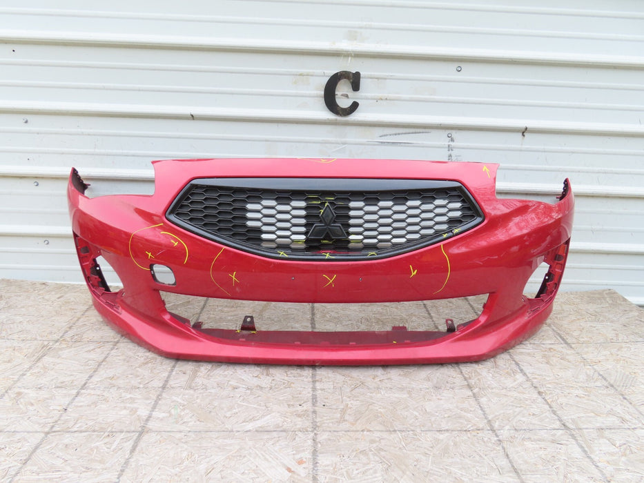 2017-2019 MITSUBISHI MIRAGE FRONT BUMPER COVER W/ GRILLE GRILL OEM 6400H290ZZ