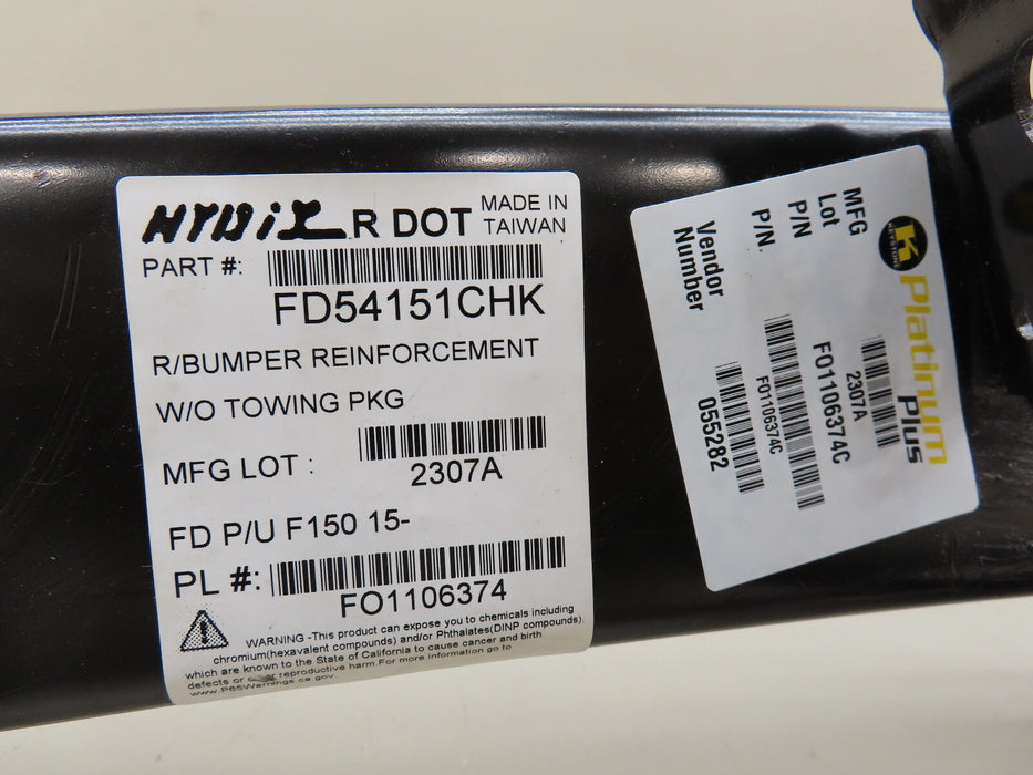 2015-2023 FORD F150 F-150 REAR REINFORCEMENT IMPACT BAR AFTERMARKET