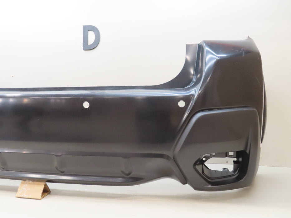 2018-2023 SUBARU CROSSTREK REAR BUMPER COVER W/SENSOR HOLES OEM 57704FL250
