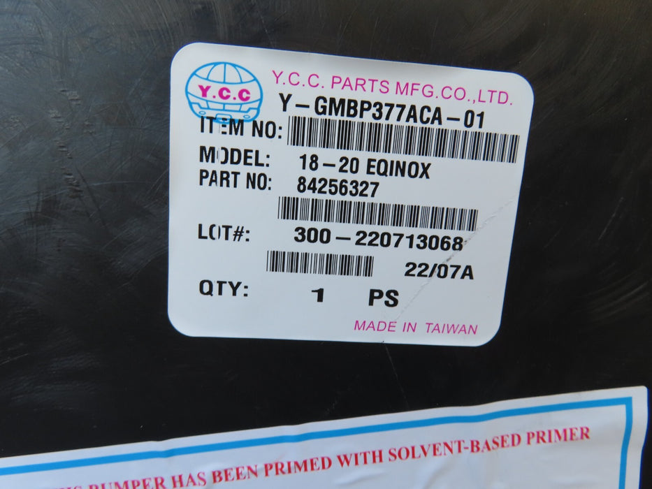 2018-2020 CHEVROLET EQUINOX REAR UPPER BUMPER COVER PANEL AFTERMARKET Y-GMBP377