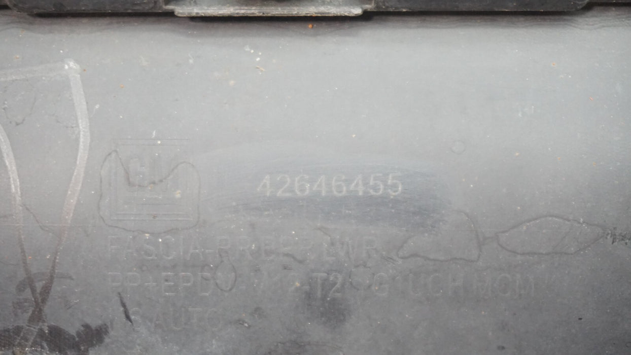 2021-2022 CHEVROLET TRACK LS LT REAR LOWER BUMPER COVER VALANCE OEM 42646455