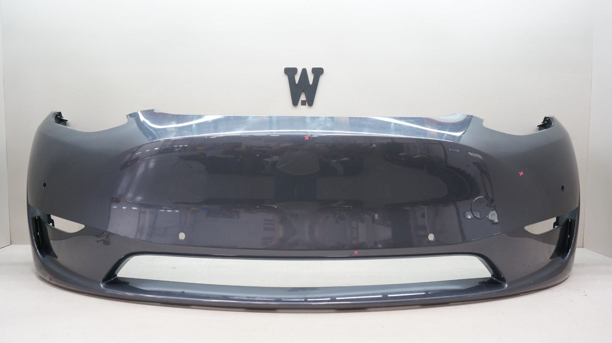 2020-2024 TESLA MODEL Y FRONT BUMPER COVER PANEL OEM 1493745-00-A